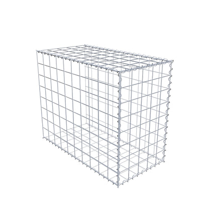Opvokset gabion type 2 100 cm x 80 cm x 50 cm (L x H x D), maskestørrelse 10 cm x 10 cm, spiral
