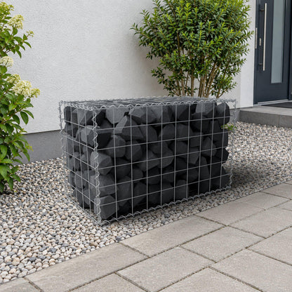Gabion 100 cm x 60 cm x 50 cm (L x H x D), mesh size 10 cm x 10 cm, spiral