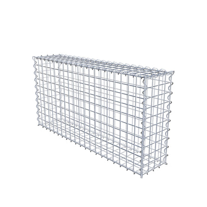 Gabion 100 cm x 50 cm x 20 cm (L x H x D), maskestørrelse 5 cm x 5 cm, spiral