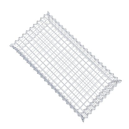 Gabion 100 cm x 20 cm x 50 cm (L x H x P), mailles 5 cm x 5 cm, spirale
