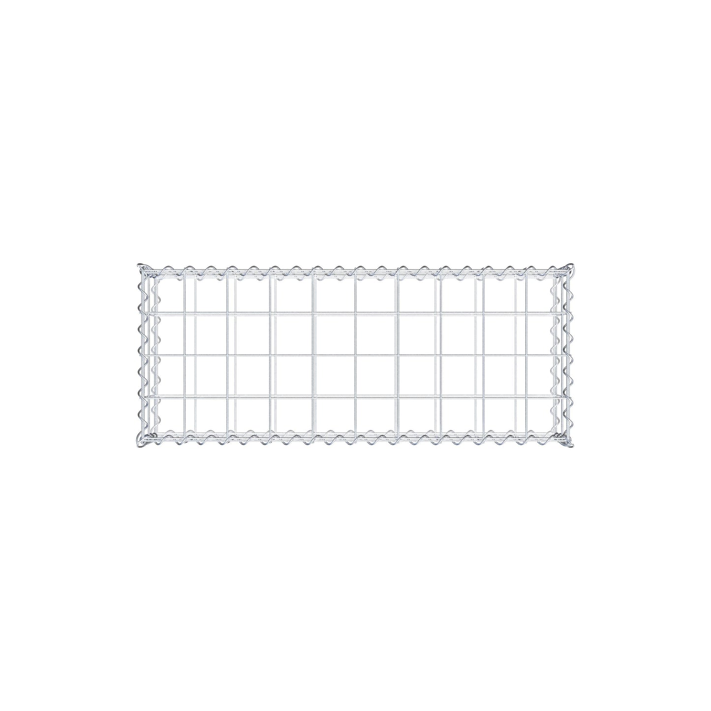 Gabion 100 cm x 20 cm x 40 cm (L x H x P), mailles 10 cm x 10 cm, spirale