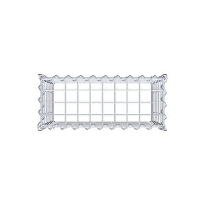 Gabion rapporté type 3 50 cm x 40 cm x 20 cm (L x H x P), mailles 5 cm x 5 cm, spirale
