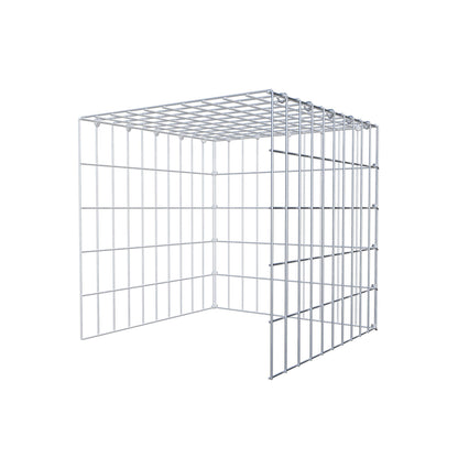 Anbaugabione Typ 4 50 cm x 50 cm x 50 cm (L x H x T), Maschenweite 5 cm x 10 cm, C-Ring