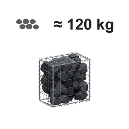 Gabion 50 cm x 50 cm x 30 cm (L x H x P), mailles 10 cm x 10 cm, spirale