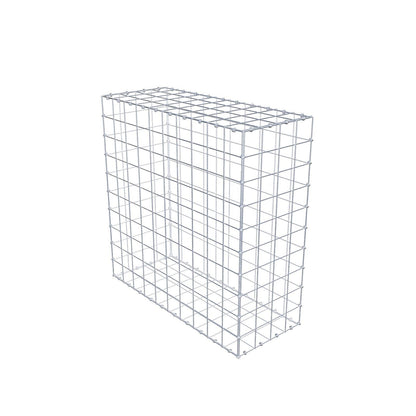 Gabione 100 cm x 100 cm x 40 cm (L x H x T), Maschenweite 10 x 10 cm, Spiralring