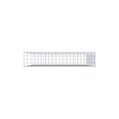 Monteret gabion type 2 100 cm x 100 cm x 20 cm (L x H x D), maskestørrelse 5 cm x 5 cm, C-ring
