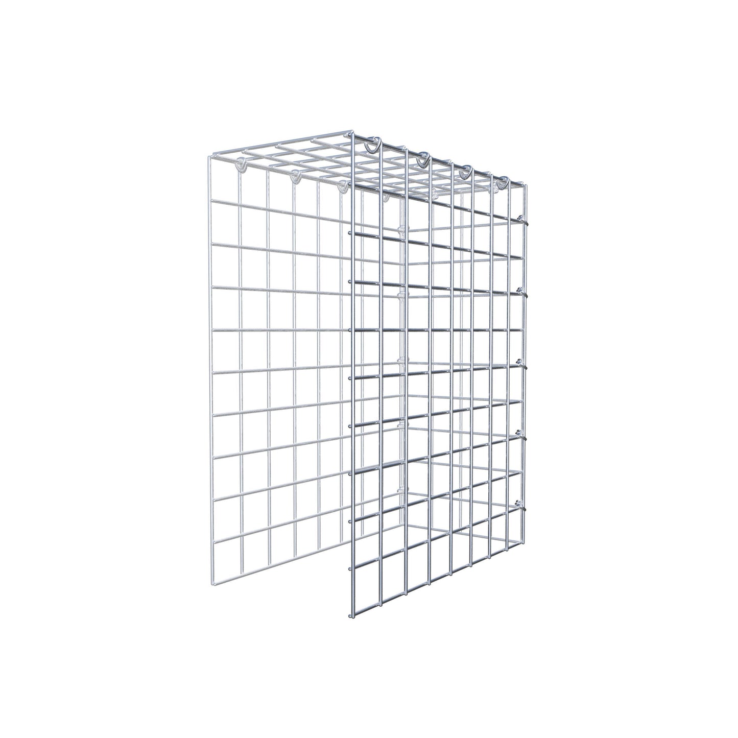Anbaugabione Typ 4 50 cm x 40 cm x 20 cm (L x H x T), Maschenweite 5 cm x 5 cm, C-Ring