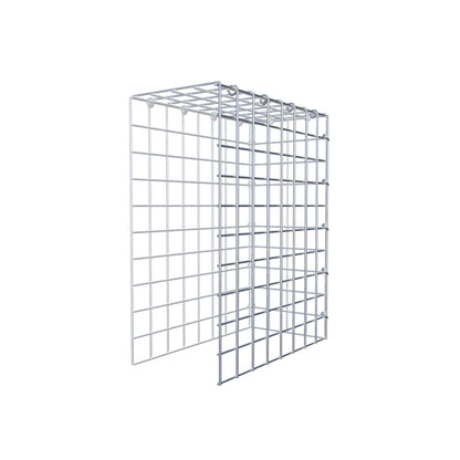 Anbaugabione Typ 4 50 cm x 40 cm x 20 cm (L x H x T), Maschenweite 5 cm x 5 cm, C-Ring