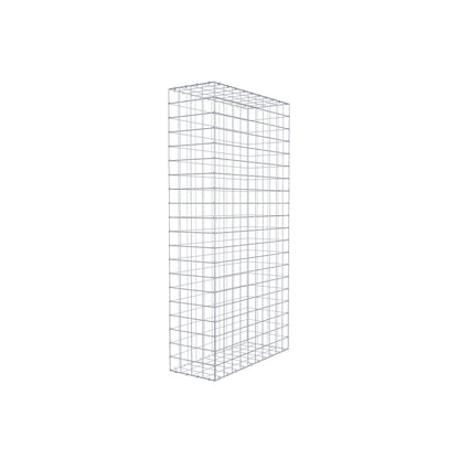 Gabion 200 cm x 100 cm x 40 cm (L x H x P), mailles 10 cm x 10 cm, anneau en C