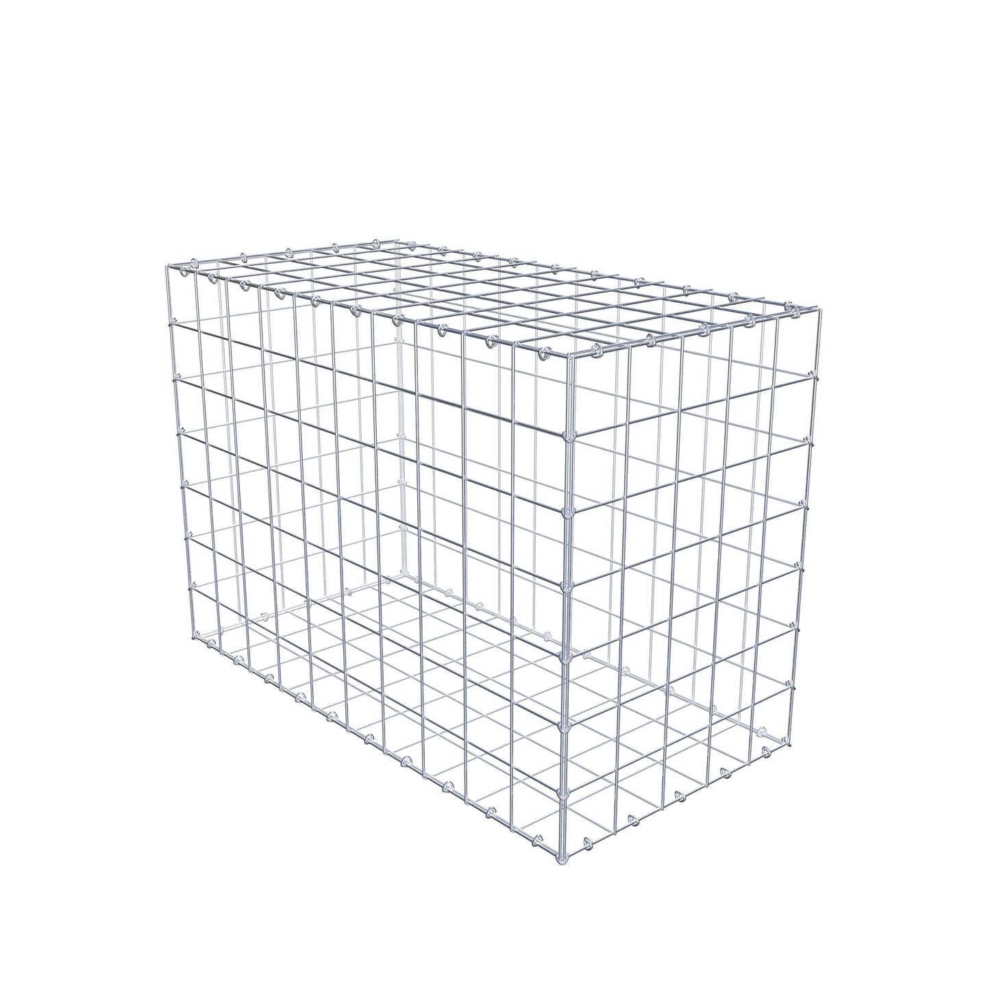 Gabião 100 cm x 70 cm x 50 cm (C x A x P), malhagem 10 cm x 10 cm, anel C