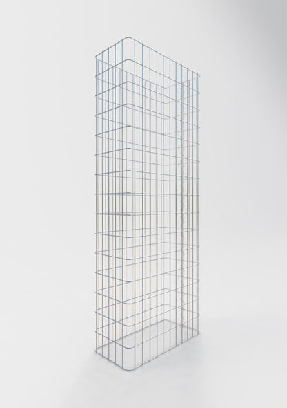 Gabionstängsel längd 57 cm, höjd 160 cm, djup 27 cm, maskstorlek 5 x 10 cm