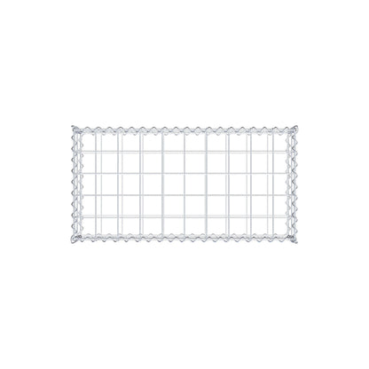 Gabion 100 cm x 20 cm x 50 cm (L x H x P), mailles 10 cm x 10 cm, spirale