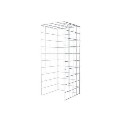 Fourche rapportée type 4 100 cm x 40 cm x 40 cm (L x H x P), mailles 10 cm x 10 cm, anneau en C
