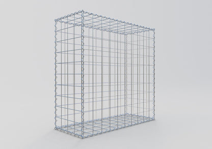 Gavión 100 cm x 100 cm x 40 cm (largo x alto x fondo), malla 10 cm x 10 cm, en espiral
