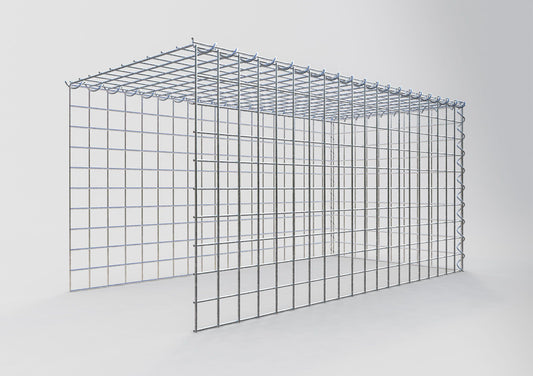 Gavión complementario tipo 4 100 cm x 50 cm x 50 cm (L x A x P), malla 5 cm x 5 cm, espiral