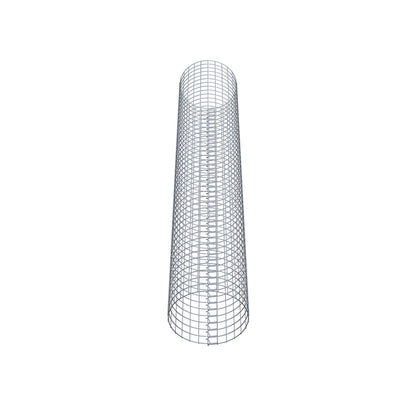 Gabionensäule rund 42 cm Durchmesser, 230 cm Höhe, Maschenweite 5 cm x 5 cm