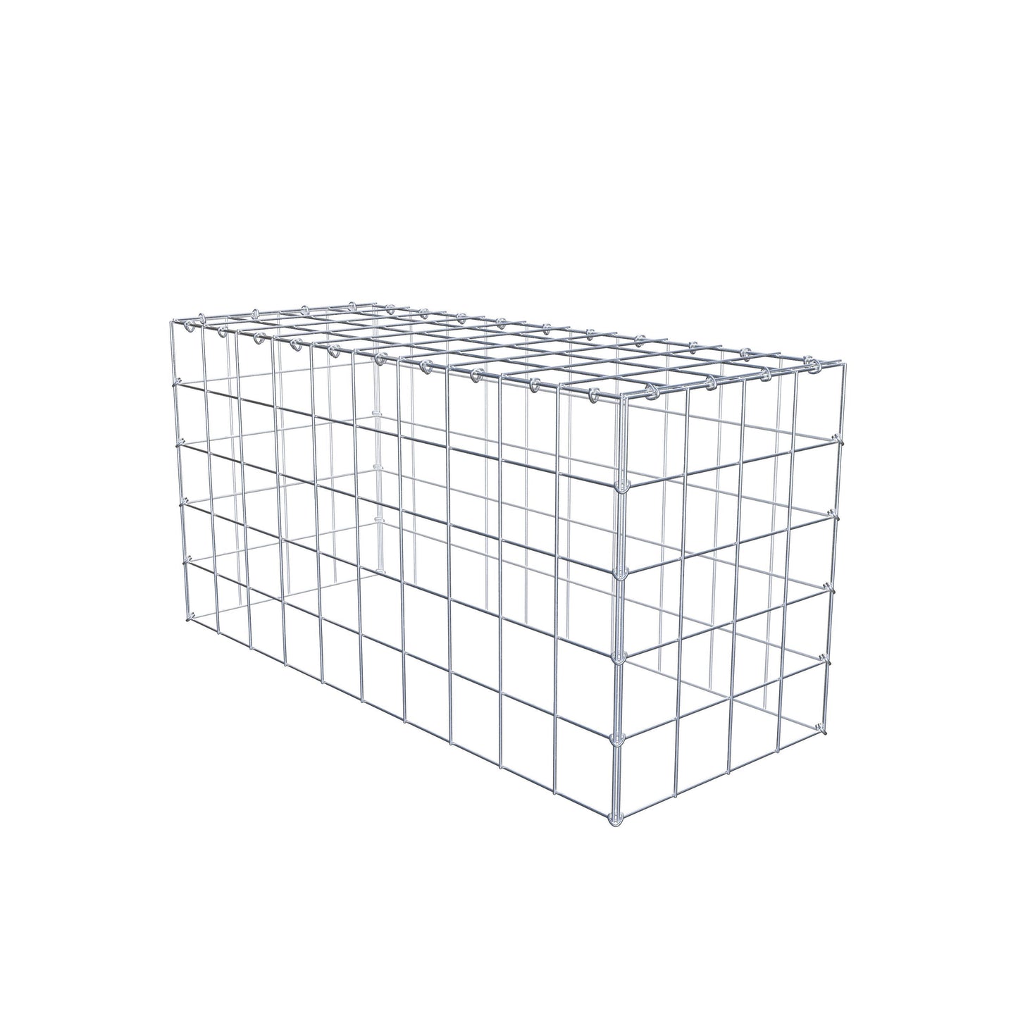 Gabbione aggiuntivo di tipo 3 100 cm x 50 cm x 40 cm (L x H x P), maglia 10 cm x 10 cm, anello a C