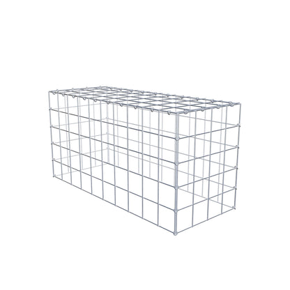 Gabbione aggiuntivo di tipo 3 100 cm x 50 cm x 40 cm (L x H x P), maglia 10 cm x 10 cm, anello a C