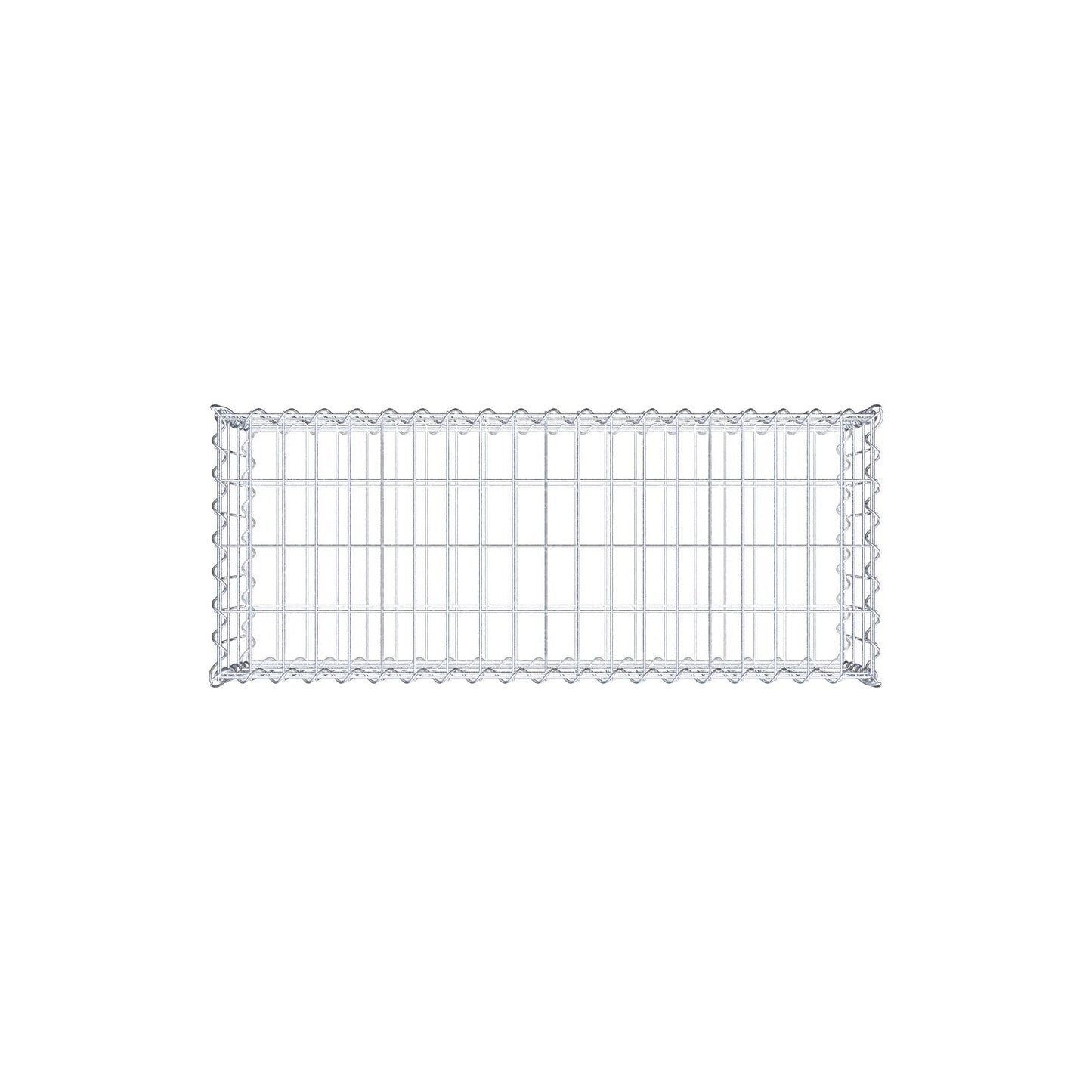 Gabione 100 cm x 30 cm x 40 cm (L x H x T), Maschenweite 5 cm x 10 cm, Spirale