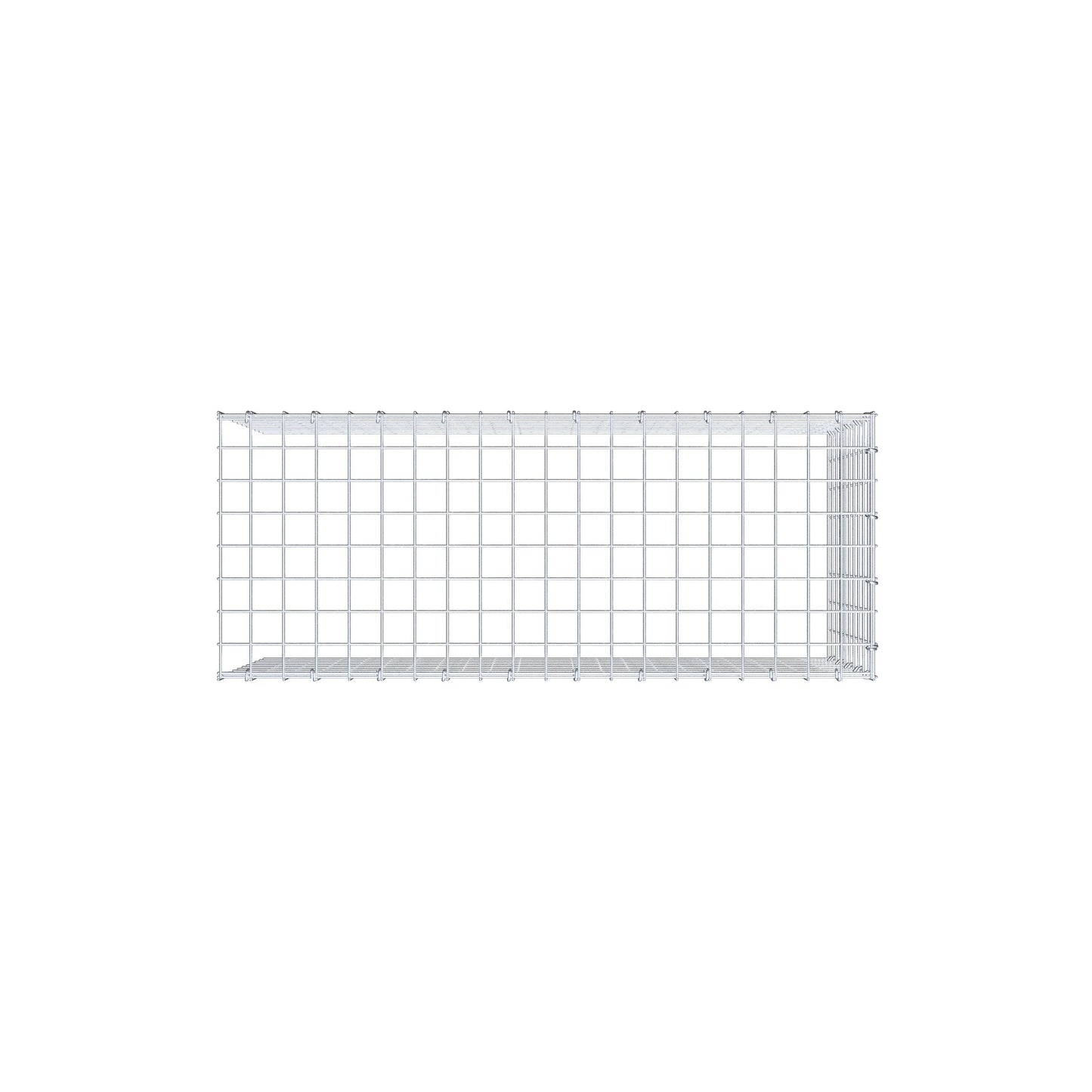 Gabião Tipo 4 100 cm x 50 cm x 40 cm (C x A x P), malhagem 5 cm x 5 cm, anel C