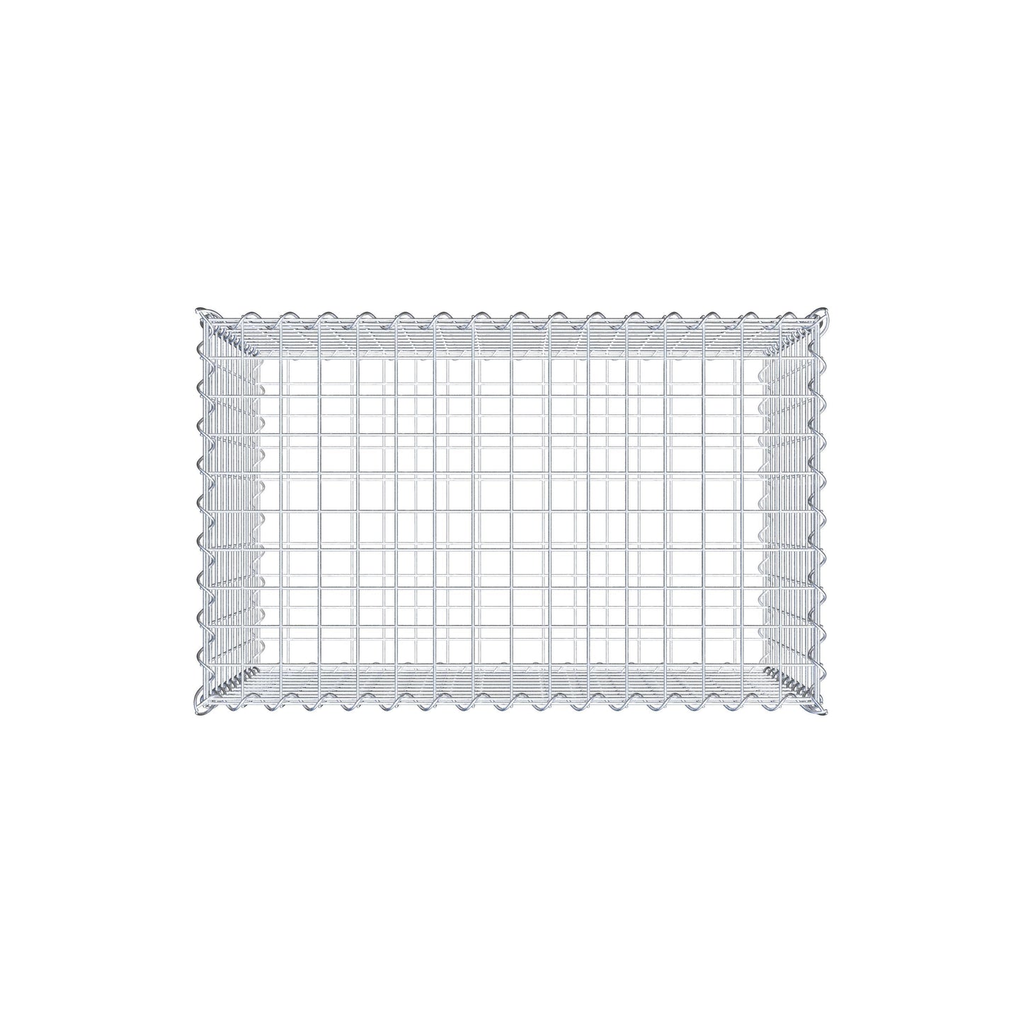 Gabião 80 cm x 50 cm x 50 cm (C x A x P), malhagem 5 cm x 5 cm, espiral