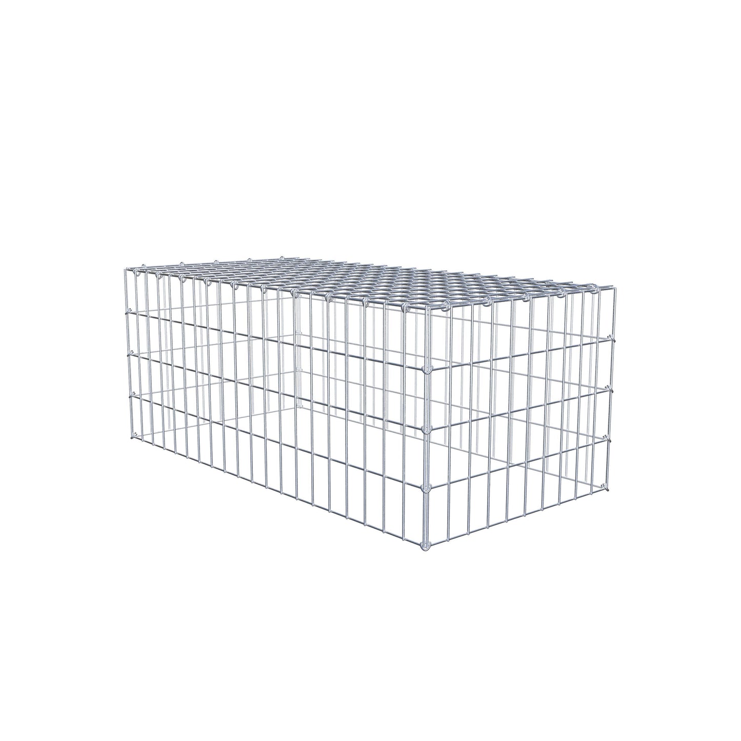 Anbaugabione Typ 3 100 cm x 40 cm x 50 cm (L x H x T), Maschenweite 5 cm x 10 cm, C-Ring