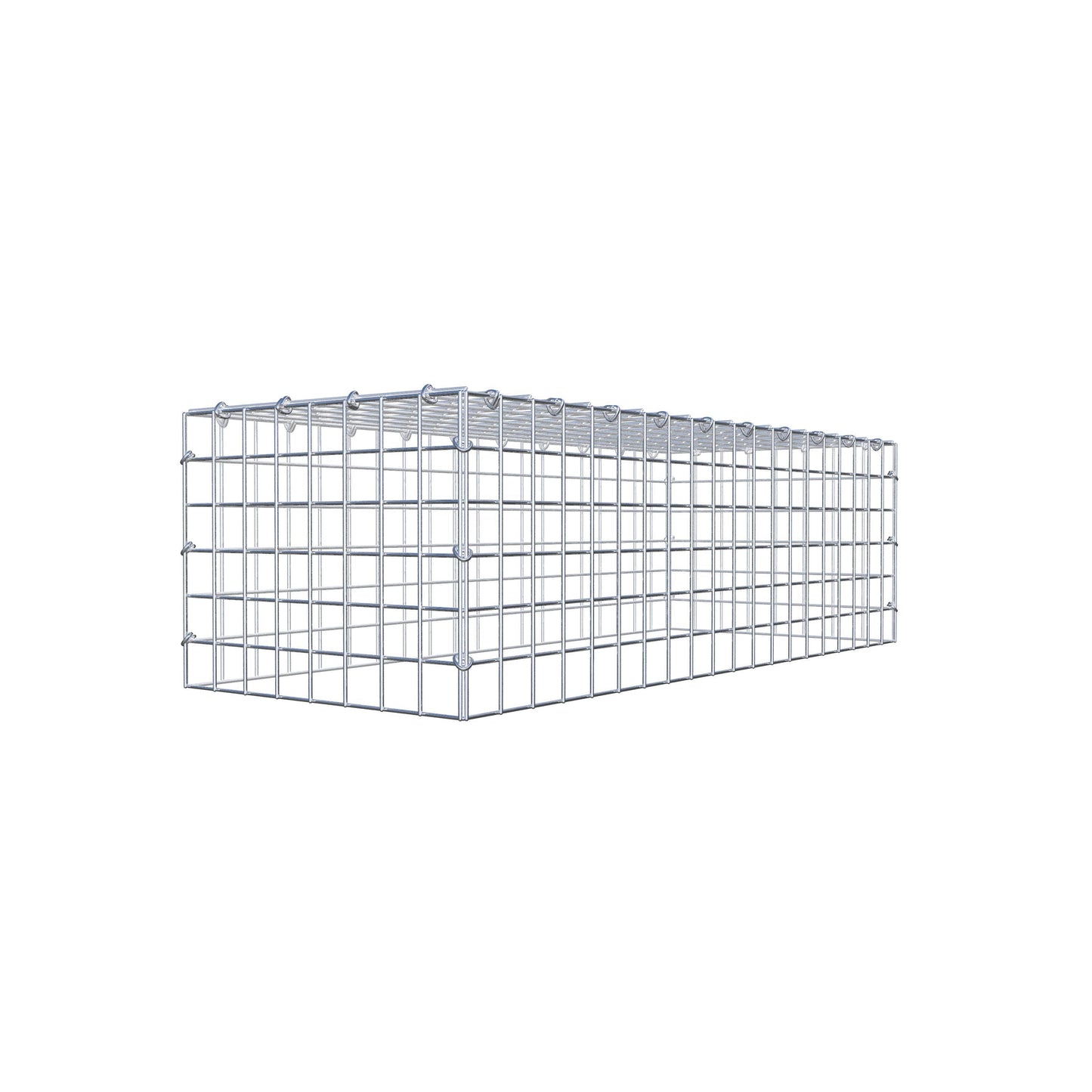 Gabião Tipo 3 100 cm x 30 cm x 40 cm (C x A x P), malhagem 5 cm x 5 cm, anel C