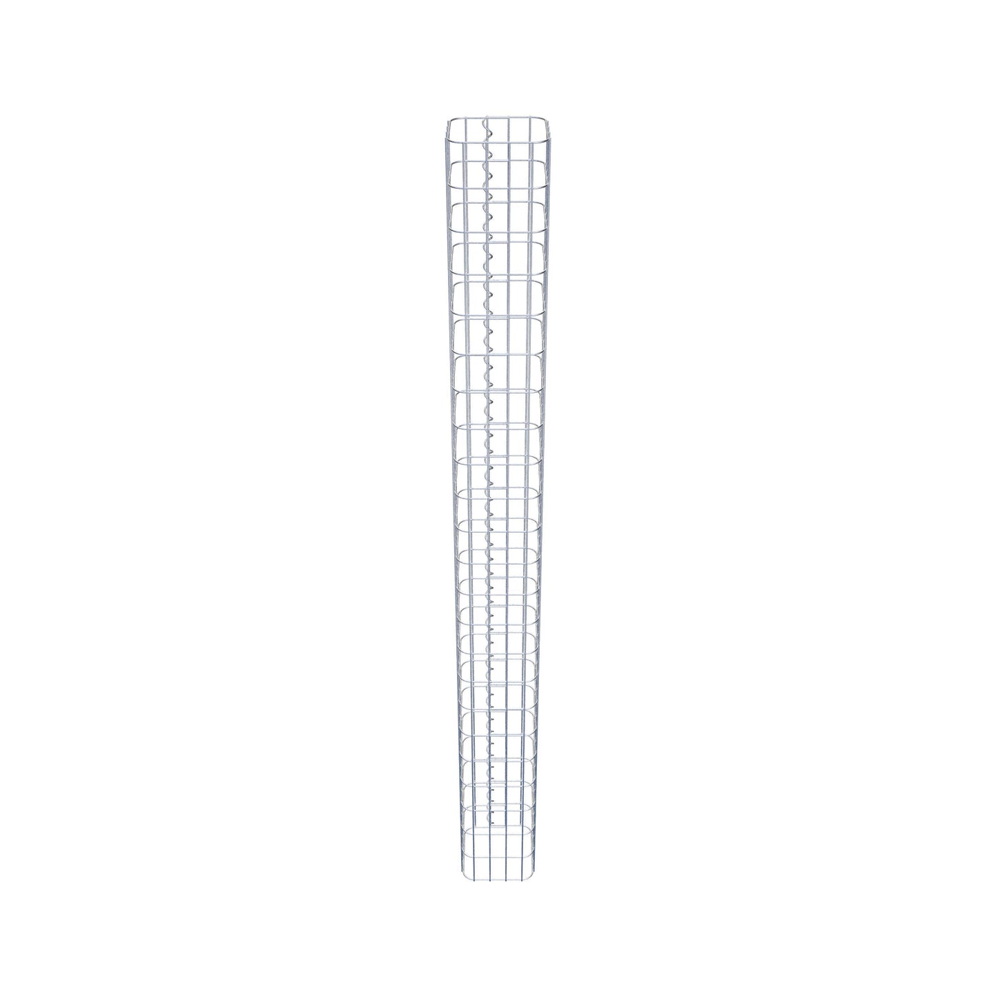 Gabionensäule eckig 22 cm x 22 cm, 230 cm Höhe, MW 5 cm x 10 cm