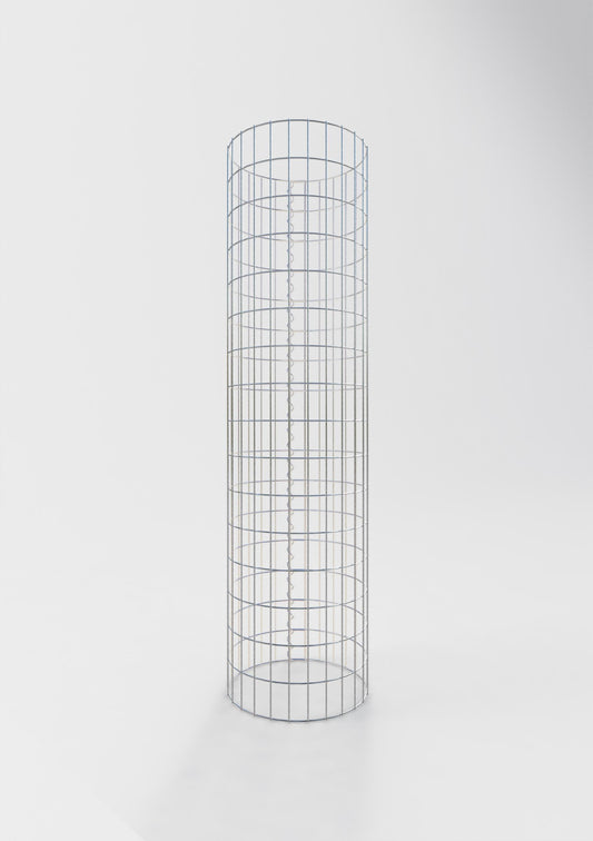 Gabionensäule rund 42 cm Durchmesser, 160 cm Höhe, Maschenweite 5 cm x 10 cm