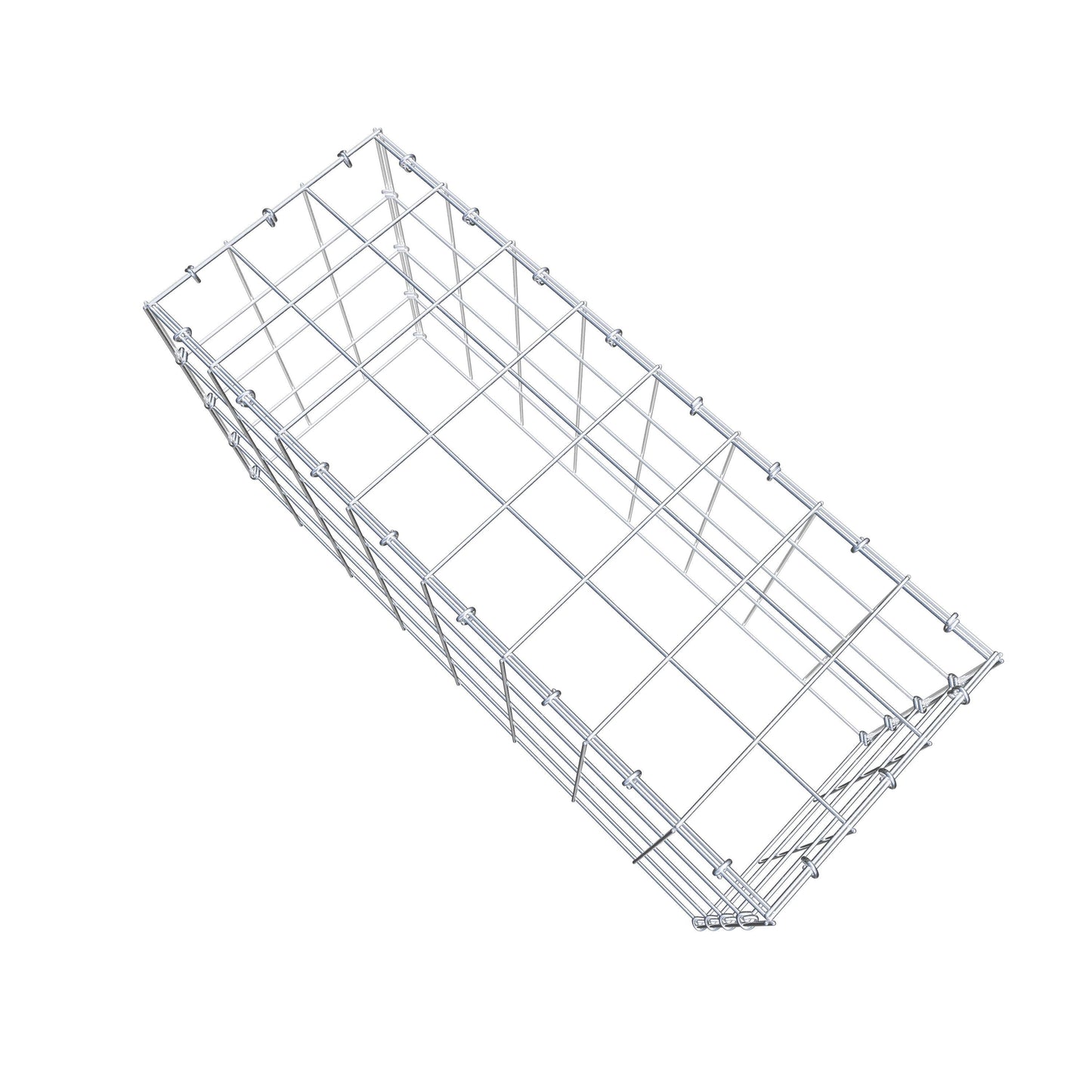 Anbaugabione Typ 3 80 cm x 40 cm x 30 cm (L x H x T), Maschenweite 10 cm x 10 cm, C-Ring