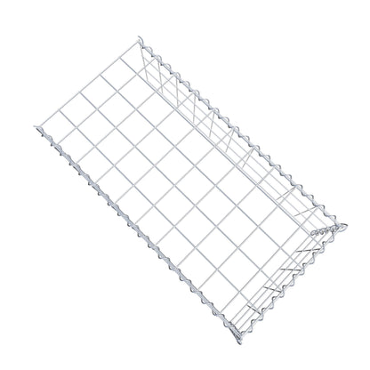Gabion rapporté type 4 100 cm x 30 cm x 50 cm (L x H x P), mailles 10 cm x 10 cm, spirale