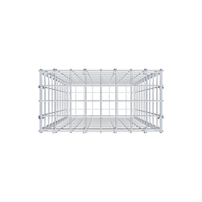Gabião 100 cm x 40 cm x 20 cm (C x A x P), malhagem 5 cm x 10 cm, anel C