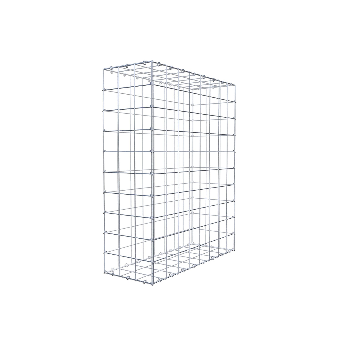 Gabião 100 cm x 80 cm x 30 cm (C x A x P), malhagem 10 cm x 10 cm, anel C