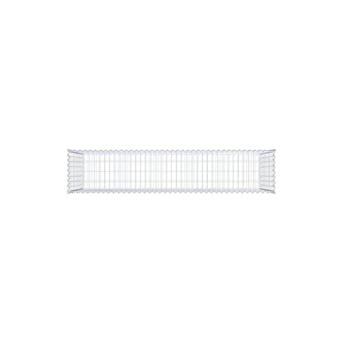 Gabbione 200 cm x 100 cm x 40 cm (L x H x P), maglia 5 cm x 10 cm, spirale