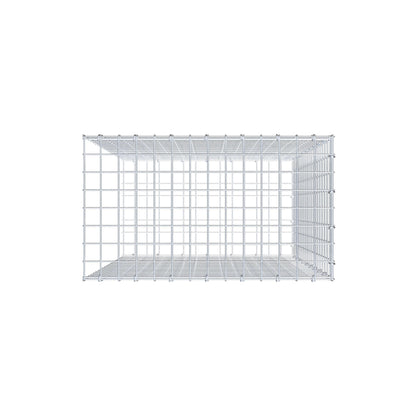 Type 2 oplegkorf 100 cm x 70 cm x 40 cm (L x H x D), maaswijdte 5 cm x 5 cm, C-ring