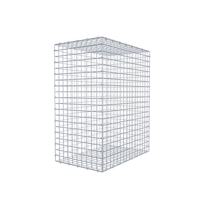 Gabion 100 cm x 80 cm x 50 cm (L x H x D), maskestørrelse 5 cm x 5 cm, C-ring