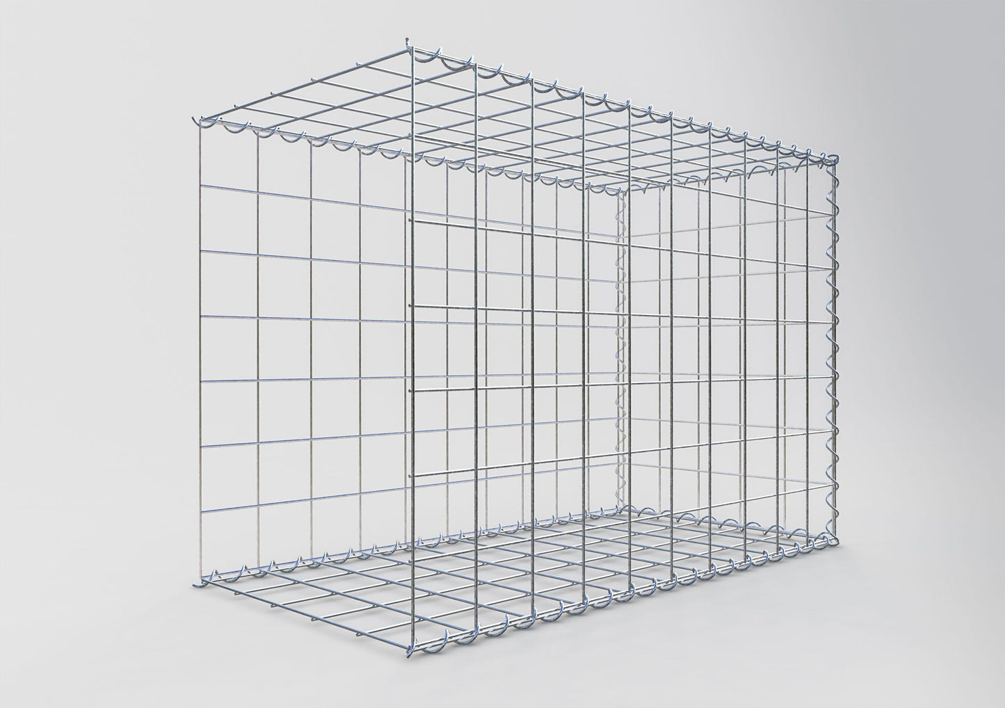 Gavión complementario tipo 2 100 cm x 70 cm x 50 cm (L x A x P), luz de malla 10 cm x 10 cm, en espiral