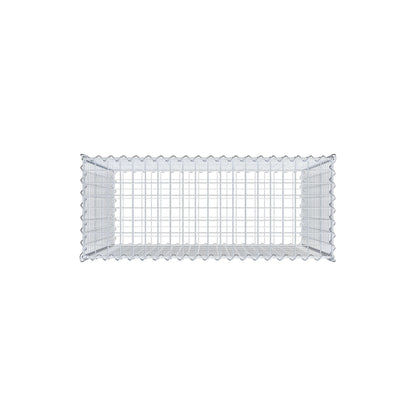 Gabione 100 cm x 100 cm x 40 cm (L x H x T), Maschenweite 5 cm x 5 cm, Spirale