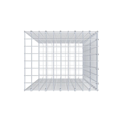 Type 2 oplegkorf 100 cm x 50 cm x 40 cm (L x H x D), maaswijdte 5 cm x 5 cm, C-ring