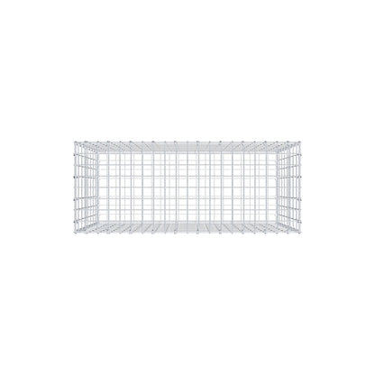 Gabione 100 cm x 80 cm x 40 cm (L x H x T), Maschenweite 5 cm x 10 cm, C-Ring