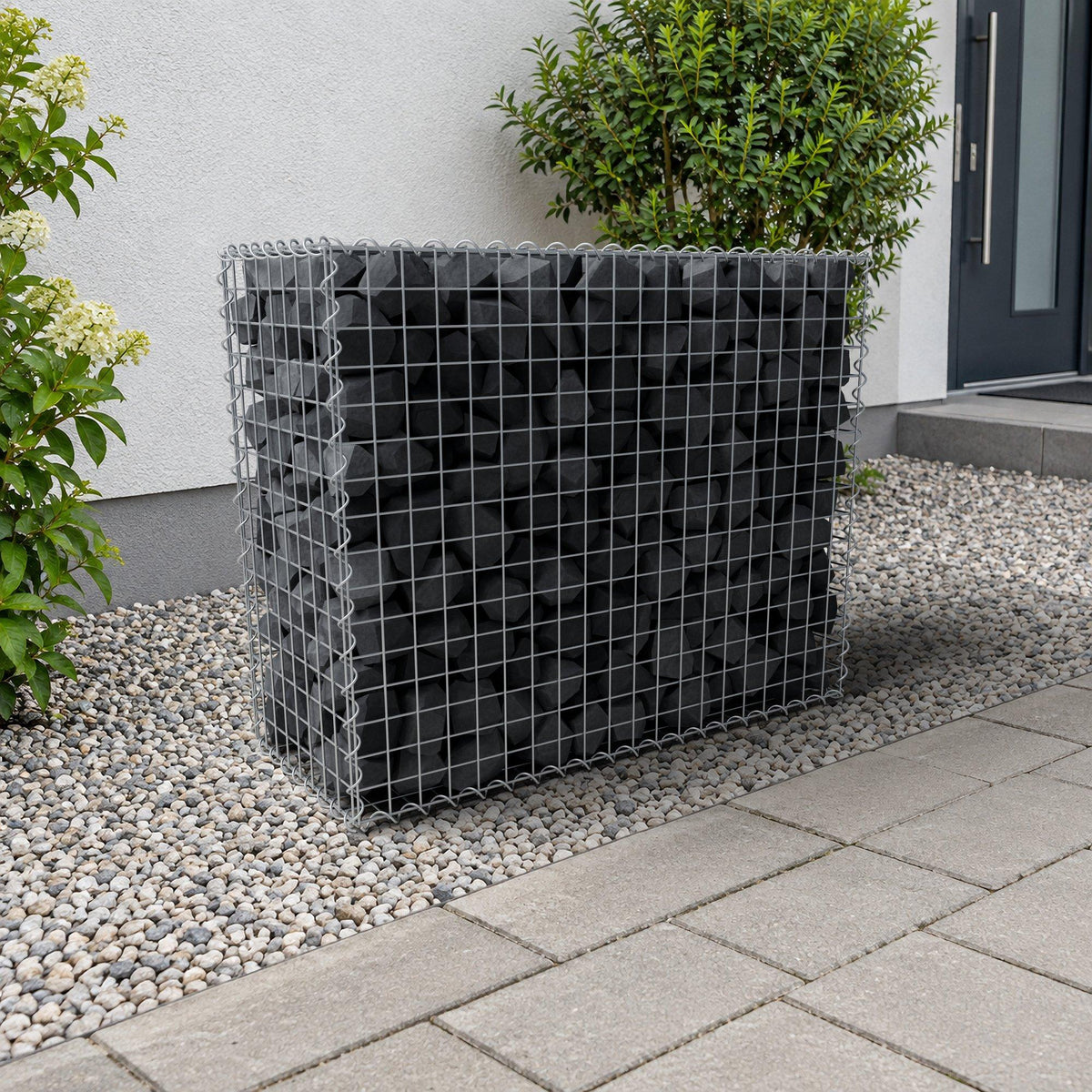 Gabion 100 cm x 80 cm x 40 cm (L x H x P), mailles 5 cm x 5 cm, spirale