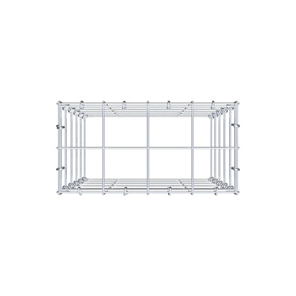Monteret gabion type 3 50 cm x 40 cm x 20 cm (L x H x D), maskestørrelse 10 cm x 10 cm, C-ring