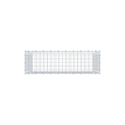 Gabbione 100 cm x 70 cm x 30 cm (L x H x P), maglia 5 x 5 cm, anello a spirale