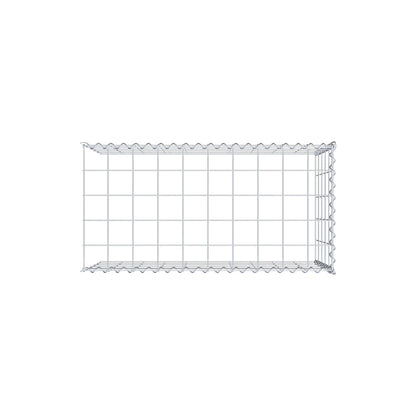 Gabion rapporté type 4 100 cm x 50 cm x 50 cm (L x H x P), mailles 10 cm x 10 cm, spirale