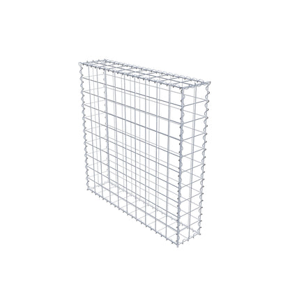 Gabion 100 cm x 100 cm x 20 cm (L x H x P), mailles 10 cm x 10 cm, spirale