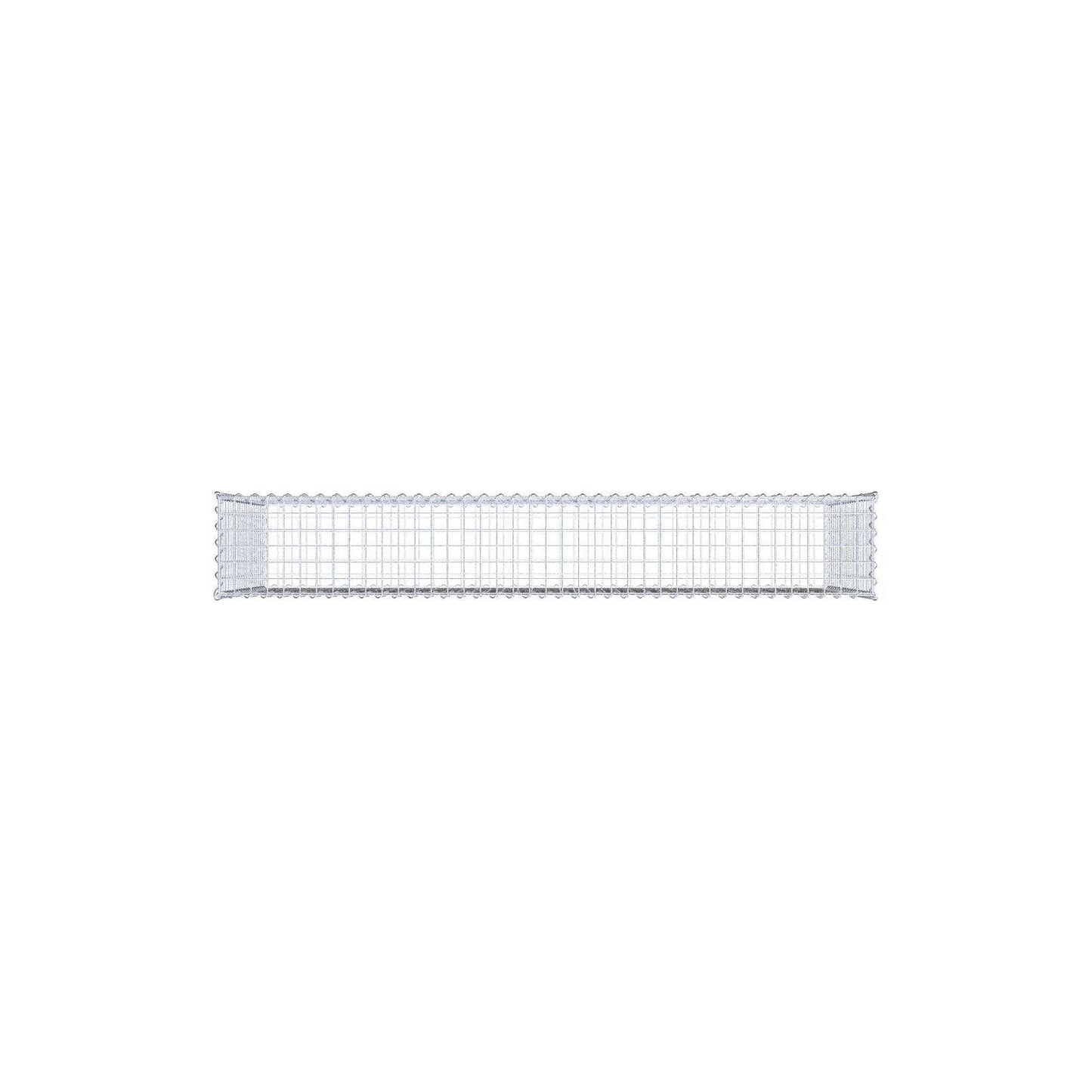 Gabion 200 cm x 100 cm x 30 cm (L x H x D), maskestørrelse 5 cm x 5 cm, spiral