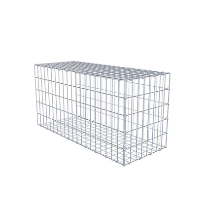 Opzetpaal type 2 100 cm x 50 cm x 40 cm, maaswijdte 5 cm x 10 cm, C-ring