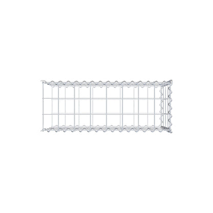 Add-on schanskorf type 2 80 cm x 40 cm x 30 cm (L x H x D), maaswijdte 10 cm x 10 cm, spiraalvormig