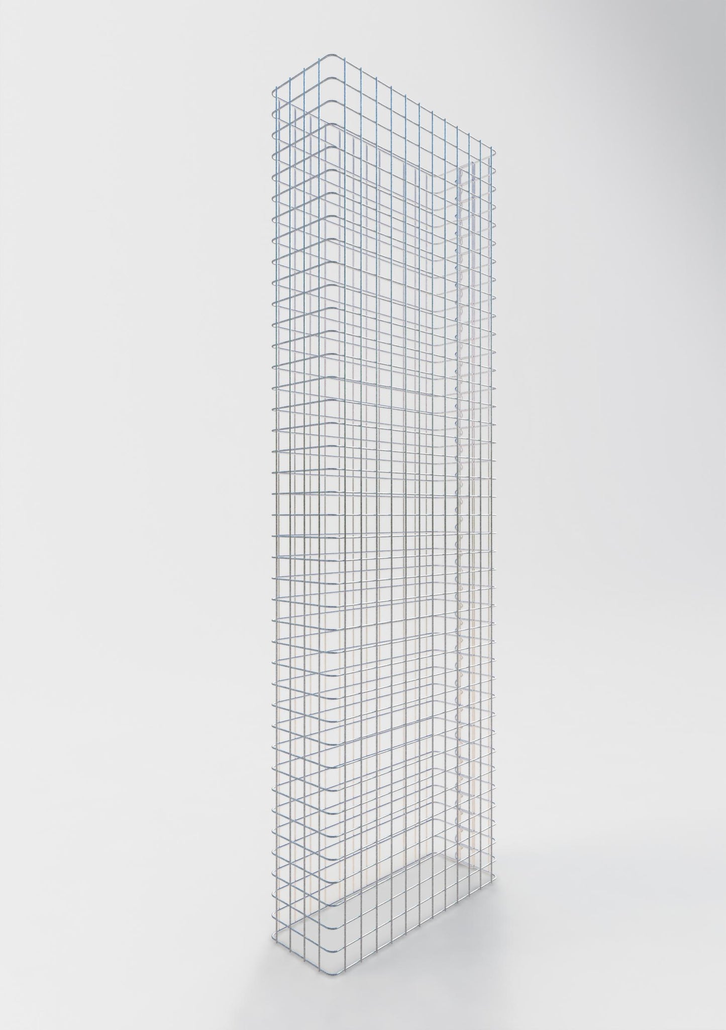 Clôture en gabion Longueur 62 cm, hauteur 180 cm, profondeur 22 cm, mailles 5 x 5 cm