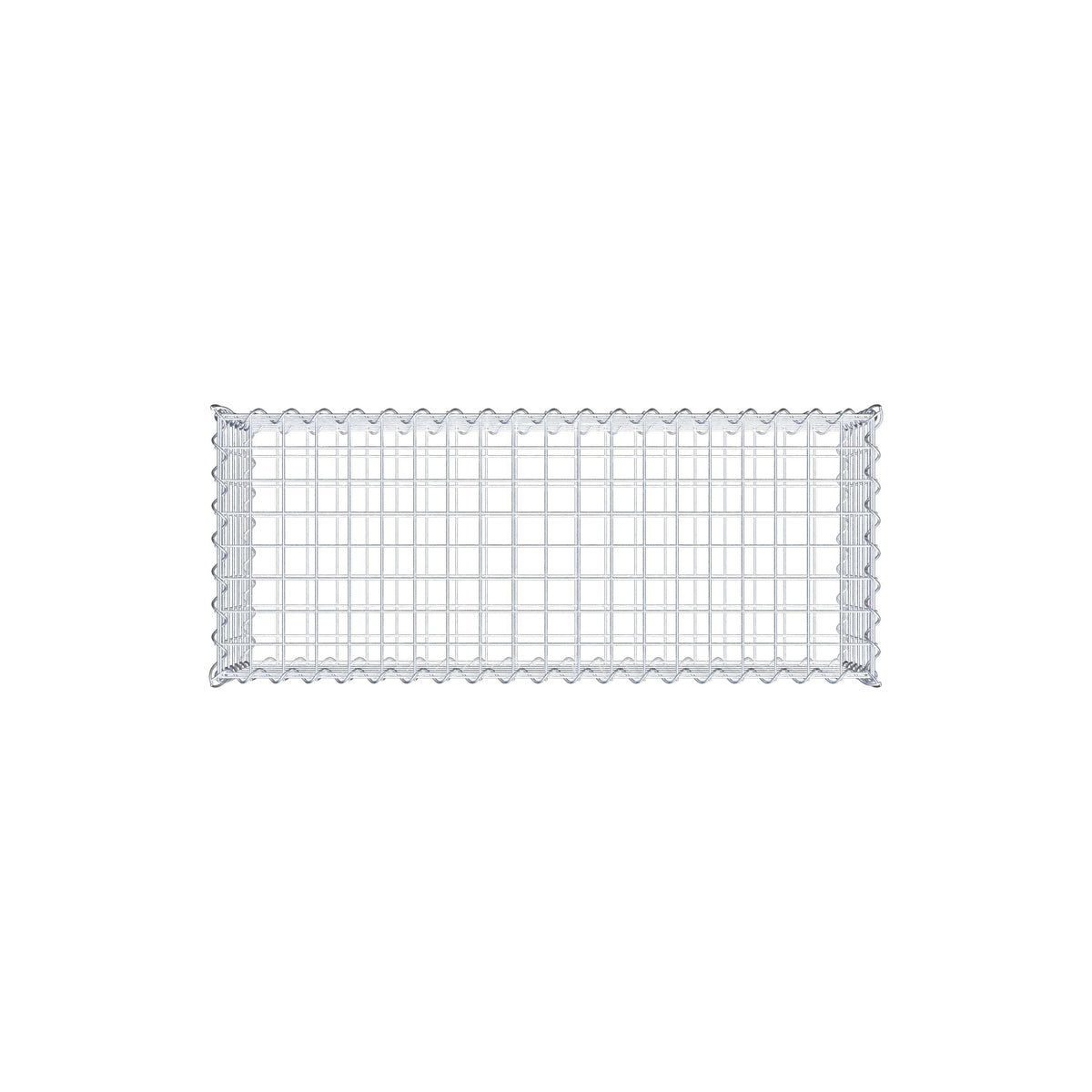 Gabion 100 cm x 30 cm x 40 cm (L x H x D), mesh size 5 cm x 5 cm, spiral